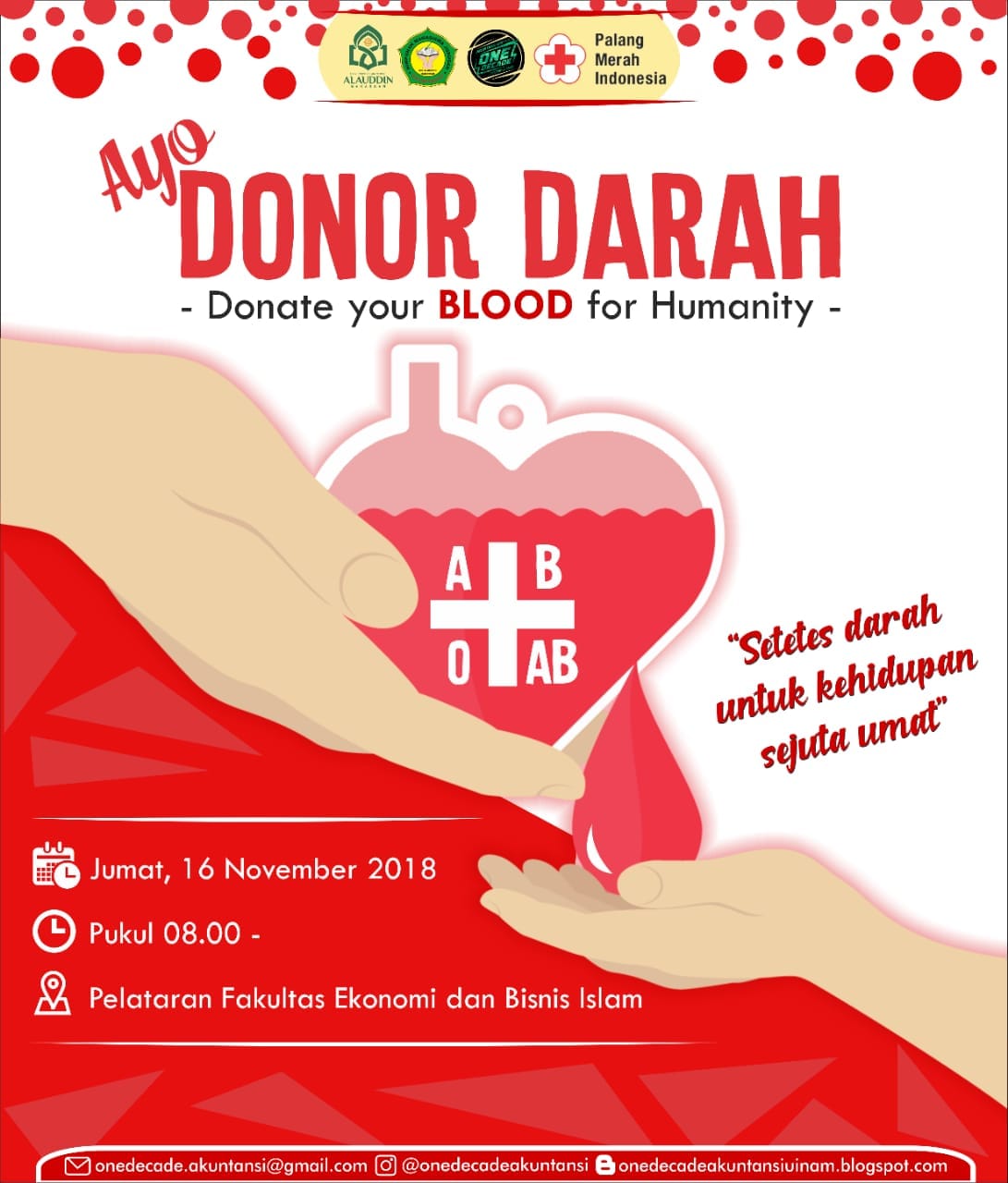 Gambar HMJ Akuntansi Gelar Donor Darah